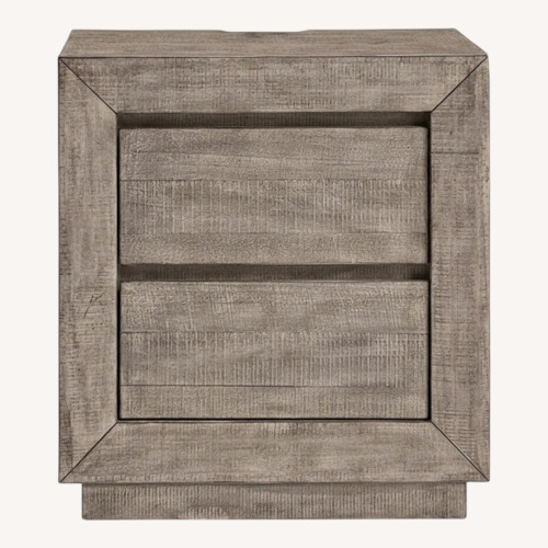 Used Ashley Furniture Langford Light Brown Wood Nightstand for sale on AptDeco
