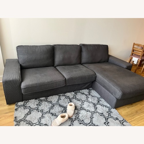 Used IKEA KIVIK Dark Gray 3+ Piece Sectional for sale on AptDeco