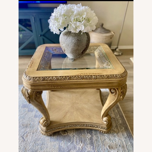 Used Natural Wood Side Table for sale on AptDeco