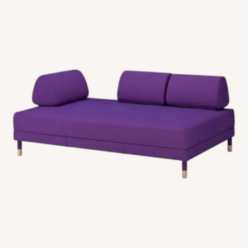 Used IKEA Floteebo Purple Fabric Futon for sale on AptDeco
