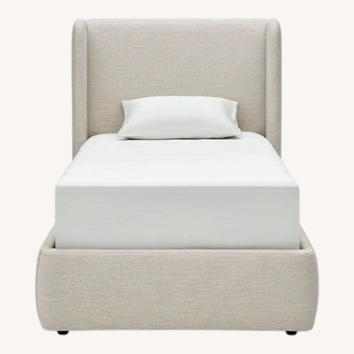 Used Dalton Natural Fabric Twin Bed for sale on AptDeco