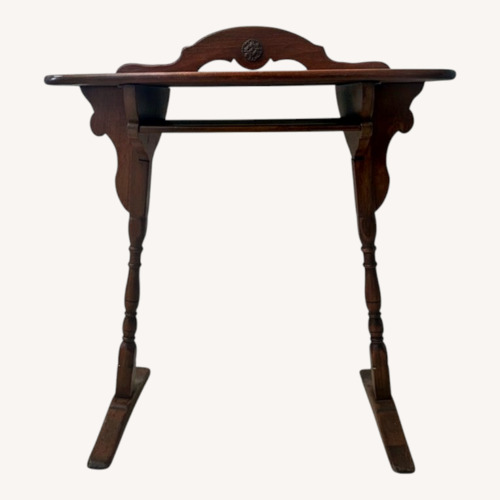 Used Vintage/Antique Finds Dark Brown Wood Side Table for sale on AptDeco