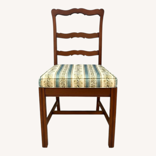 Used Vintage/Antique Finds Blue Wood Dining Chair for sale on AptDeco