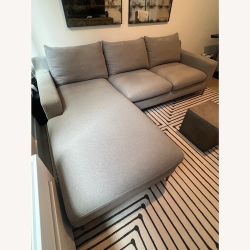 Used Interior Define Sloan Light Gray 2 Piece Sectional for sale on AptDeco