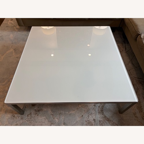 Used Taylor Made Custom Furniture White Coffee Table for sale on AptDeco