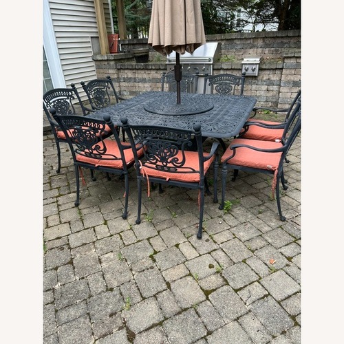 Used Fortunoff Black Aluminum Patio Furniture for sale on AptDeco