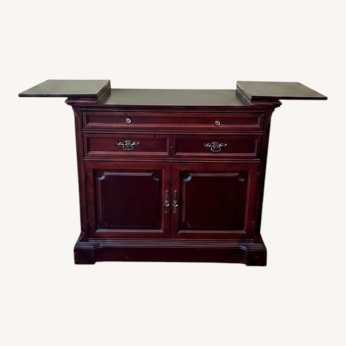 Used Dark Brown Mahogany Cart for sale on AptDeco