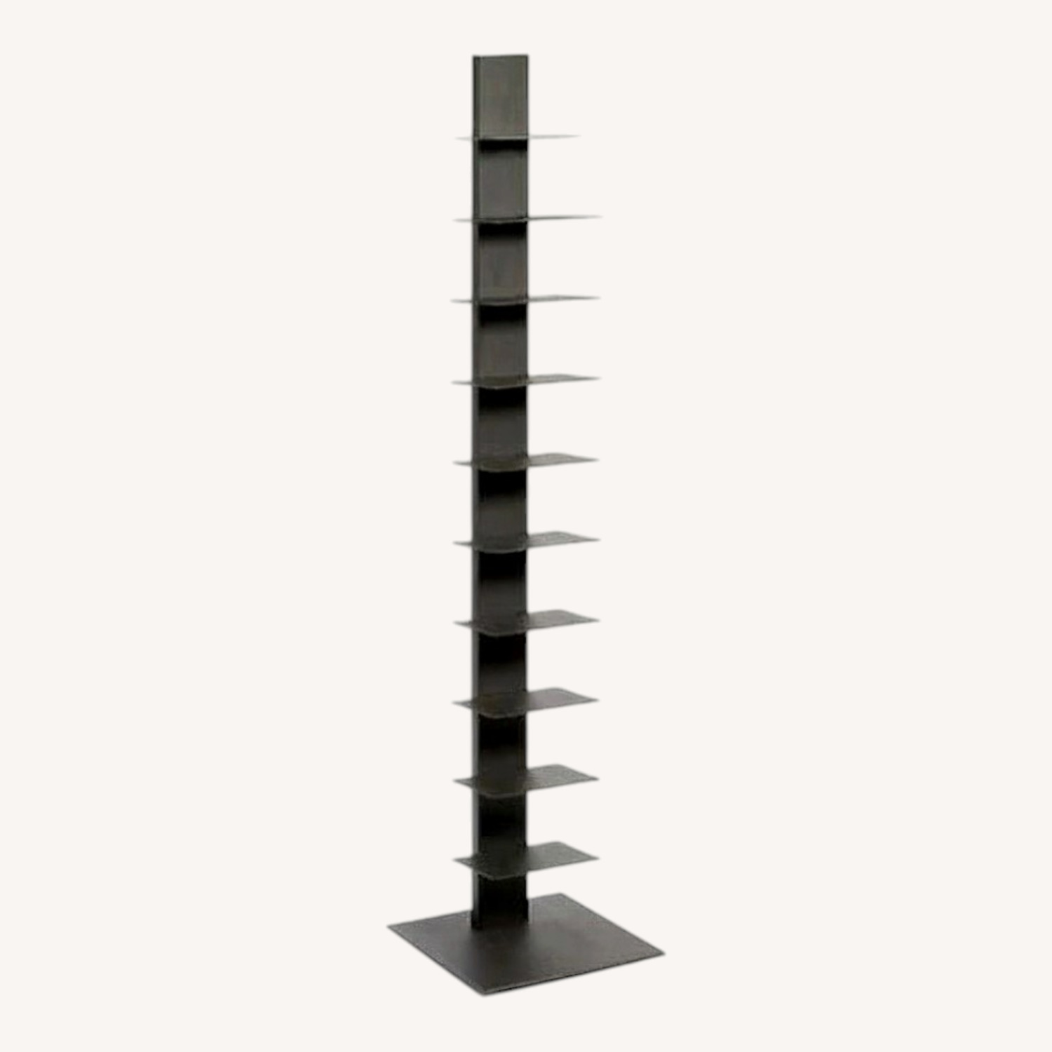 Container Store Floating Black Metal Bookcase - image-0