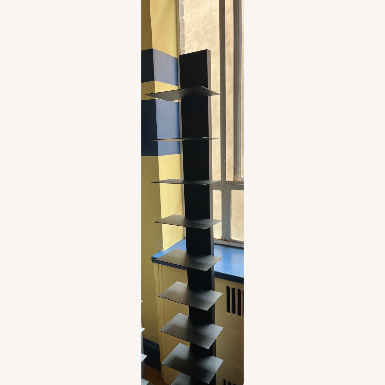 Container Store Floating Black Metal Bookcase - image-3