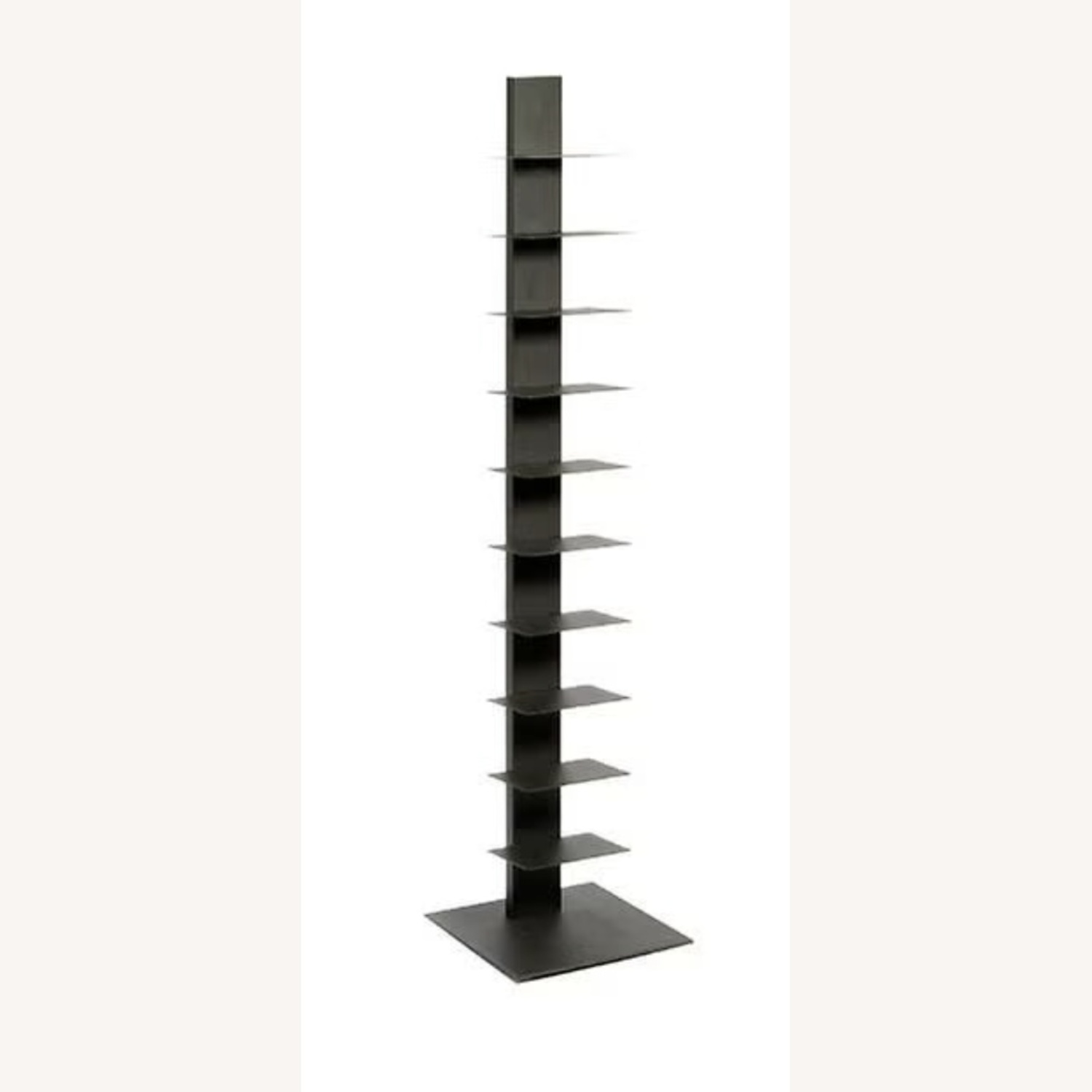 Container Store Floating Black Metal Bookcase - image-4