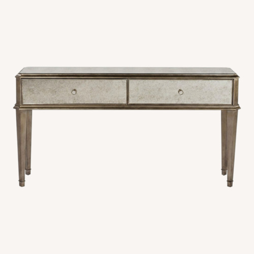 Used Ethan Allen Mirrored Vivica Sofa Table Console for sale on AptDeco