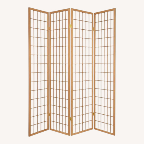 Used Legacy Decors Natural Wood Room Divider for sale on AptDeco