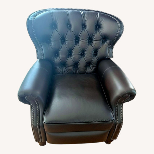 Used Dark Brown Leather Recliner for sale on AptDeco