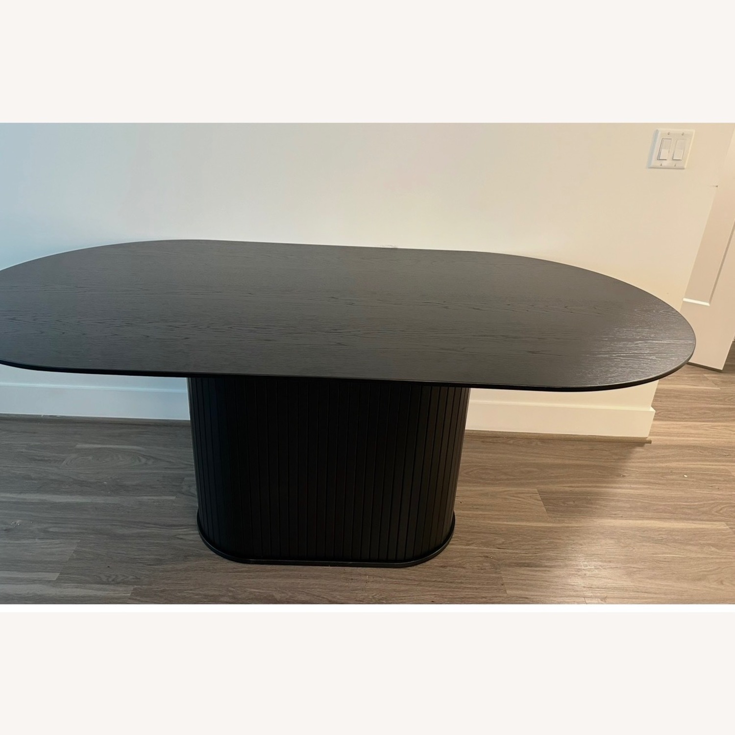 Black Wood Dining Table - image-2