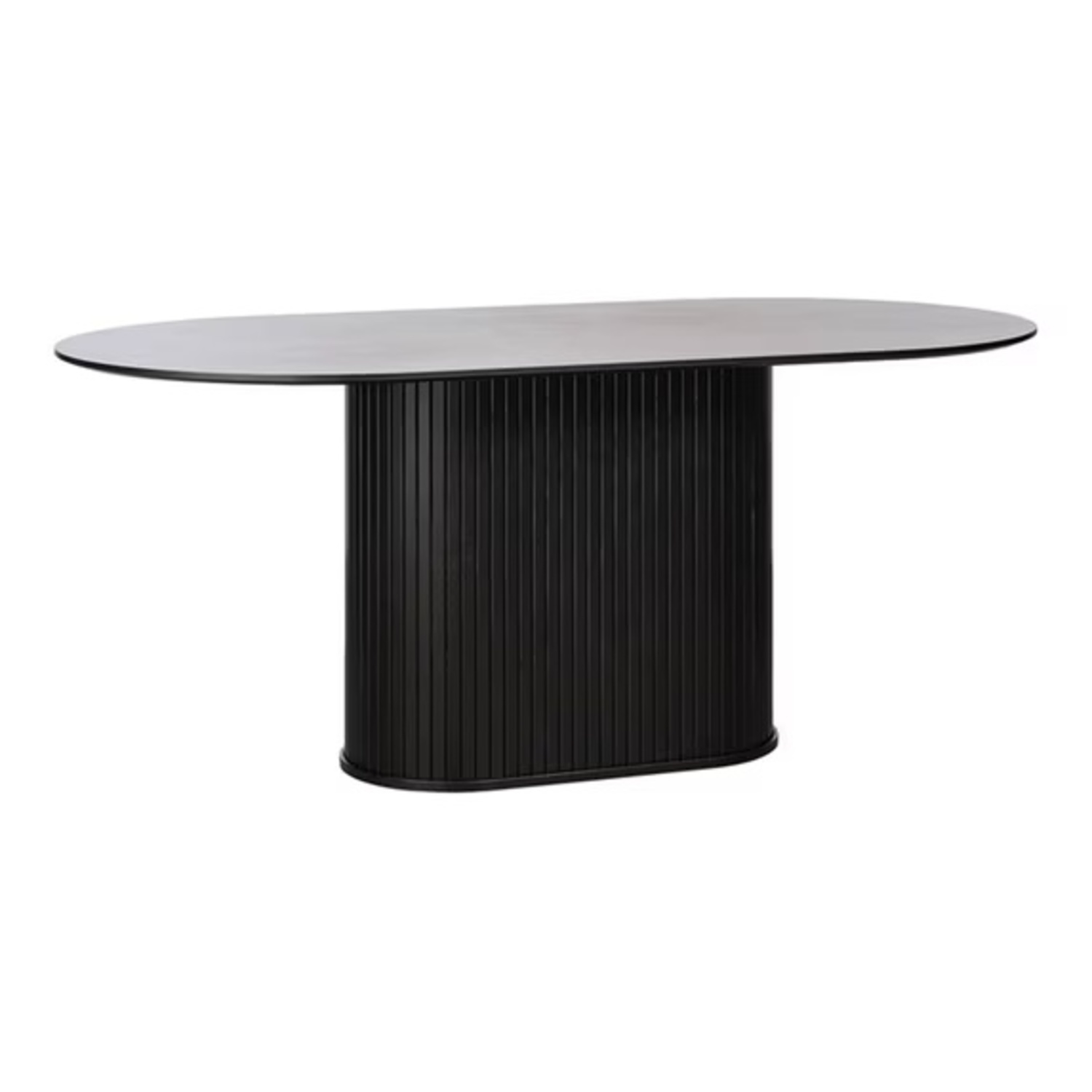 Black Wood Dining Table - image-5