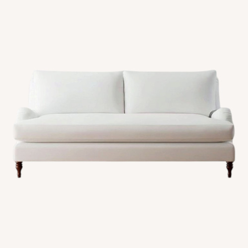 Used Pottery Barn Carlisle White Cotton 3+ Seater Sofa for sale on AptDeco