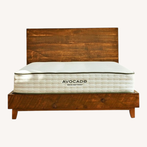 Used Avocado Natural Wood Bed Frame for sale on AptDeco