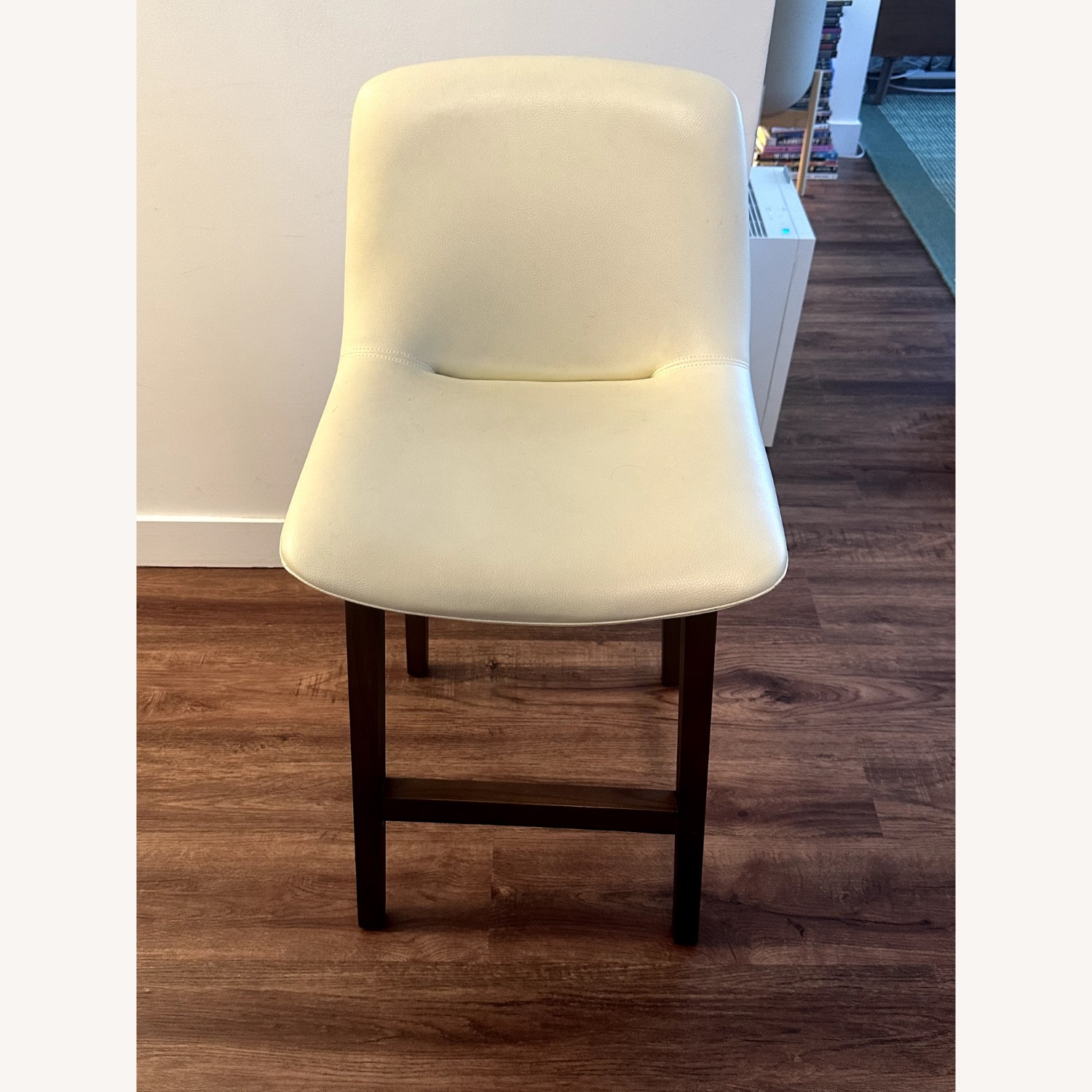 Rove Concepts Aubrey White Wood Stool - image-2