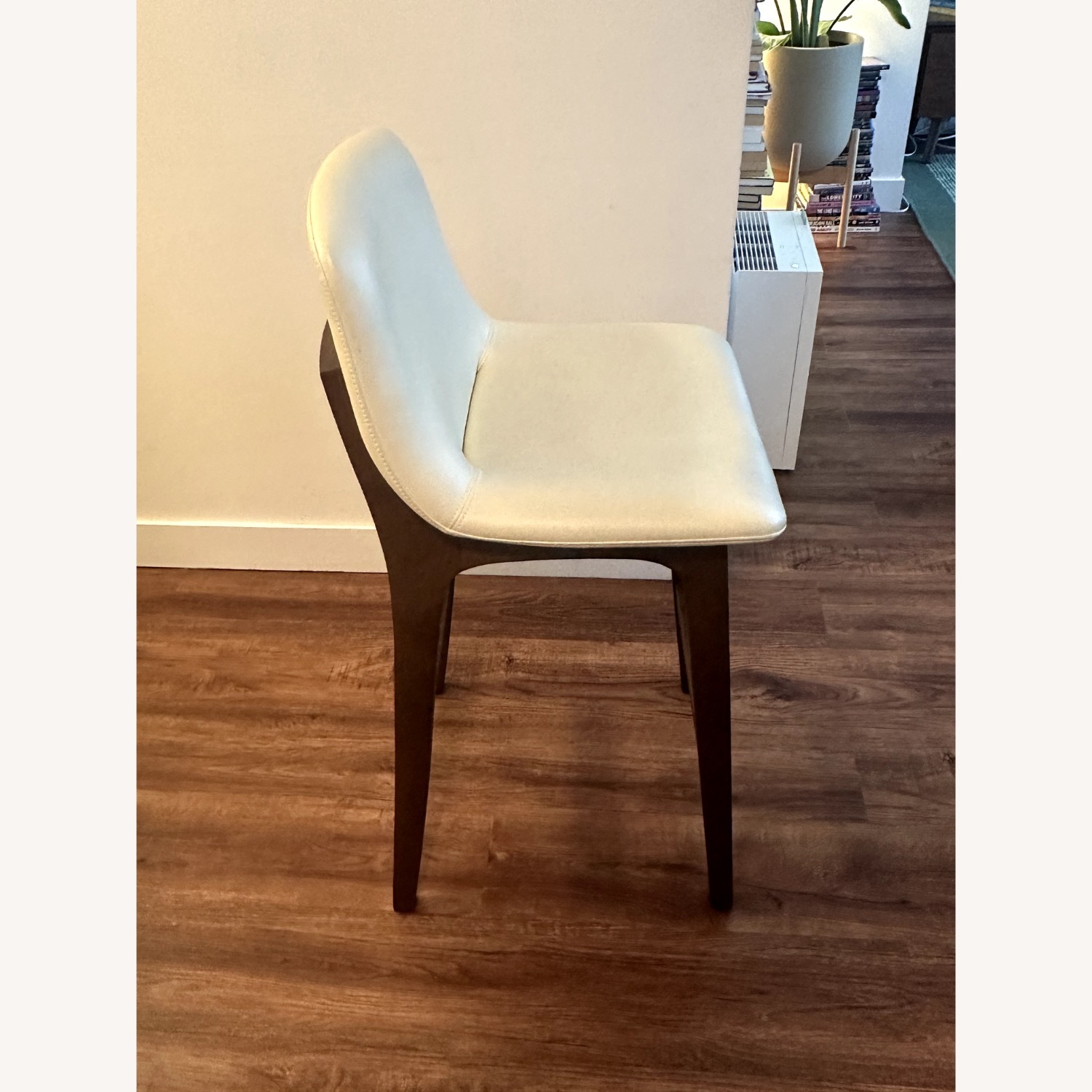 Rove Concepts Aubrey White Wood Stool - image-3