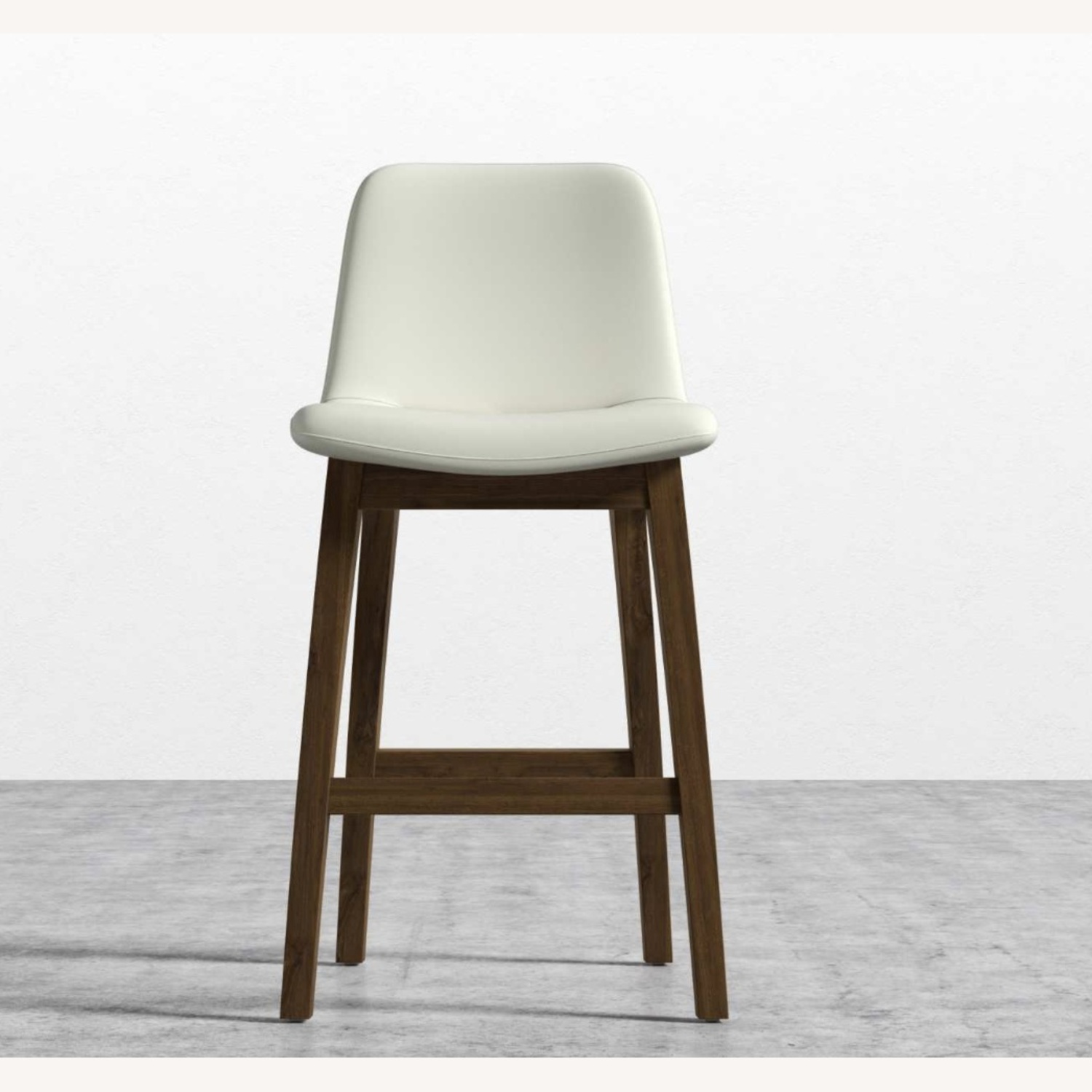 Rove Concepts Aubrey White Wood Stool - image-6