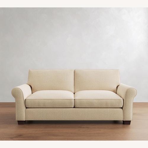 Used Pottery Barn Textured Weave Sand 3+ Seater Sofa for sale on AptDeco