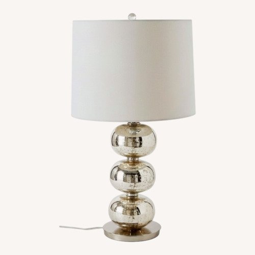 Used West Elm Abacus Mercury Glass Table Lamp for sale on AptDeco