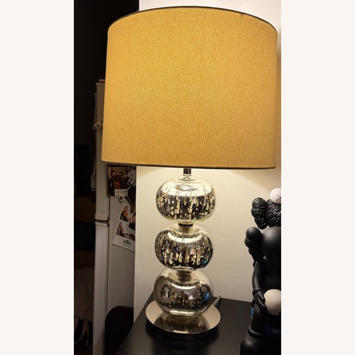 Used West Elm Abacus Mercury Glass Table Lamp for sale on AptDeco