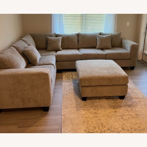 Used 2 Piece Sectional (Ottoman included) for sale on AptDeco