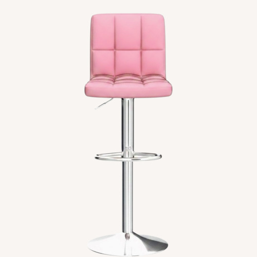 Used Magshion Pink Faux Leather Stools for sale on AptDeco
