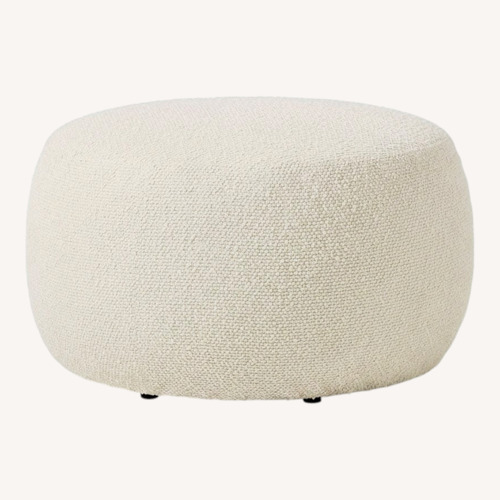 Used West Elm Laurent Boucle Ottoman for sale on AptDeco