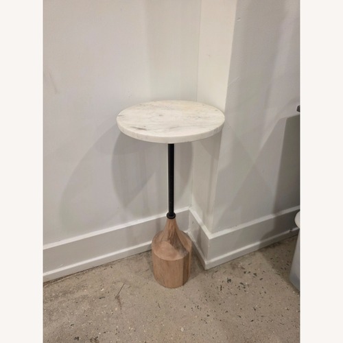 Used Hudson Marble Drink Table (9.5") for sale on AptDeco