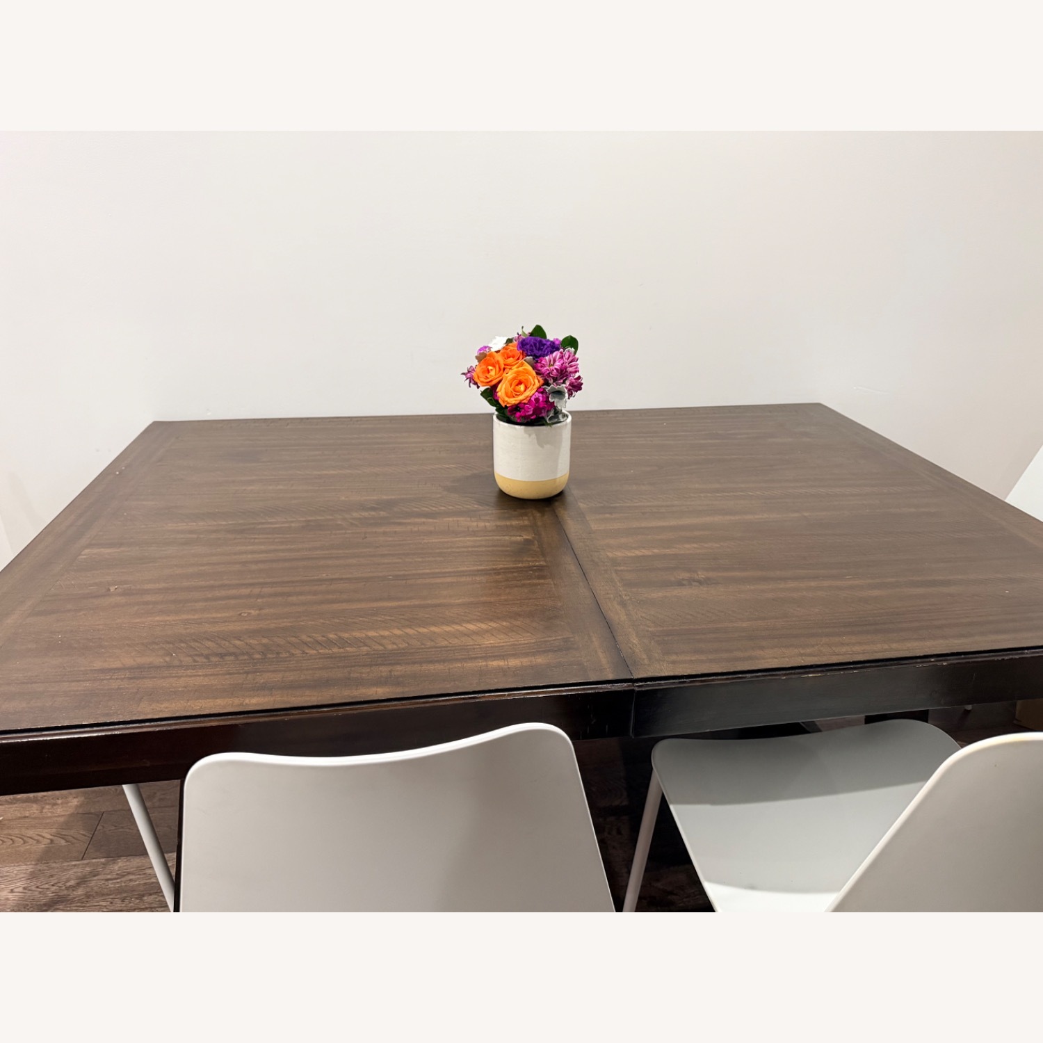 Raymour & Flanigan Dark Brown Wood Dining Table - image-10
