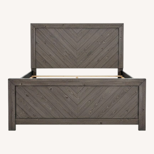 Used Bob's Discount Furniture Calvin Dark Gray Queen Bed for sale on AptDeco
