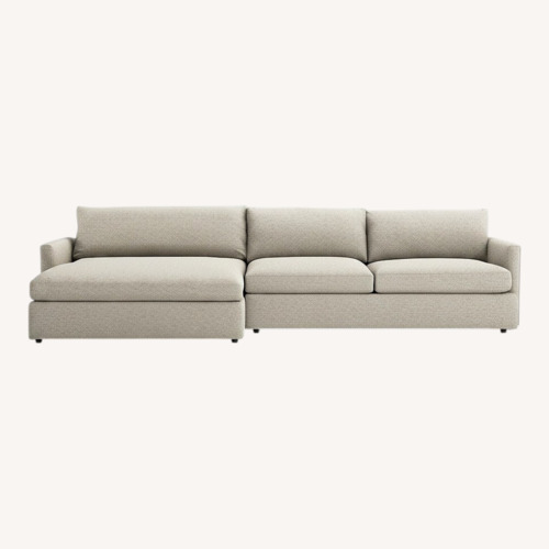 Used Crate & Barrel Lounge Fabric 2 Piece Sectional for sale on AptDeco