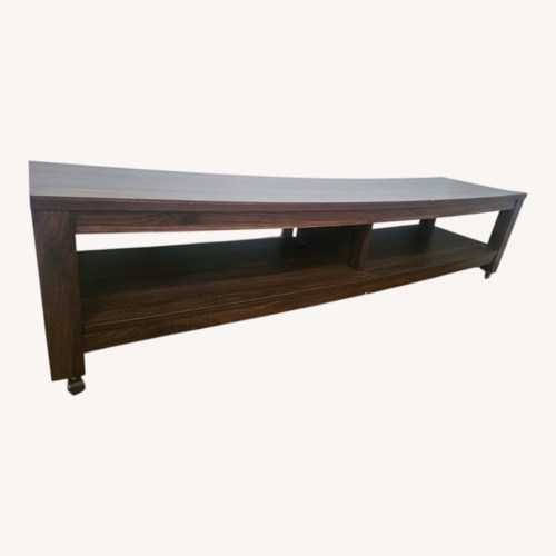 Used Espresso Wooden Media Console With Storage for sale on AptDeco