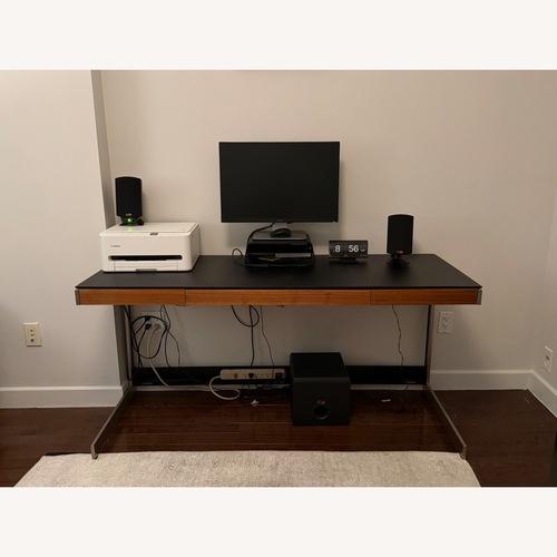 Used BDI Furniture Black Wood Desk for sale on AptDeco
