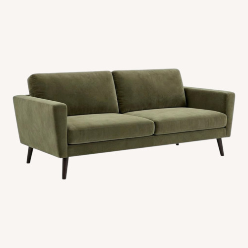 Used West Elm Oliver 2-Seater Sofa - Dark Olive for sale on AptDeco