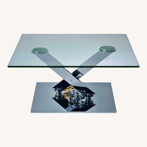Used Roche Bobois Transparent Glass Coffee Table for sale on AptDeco