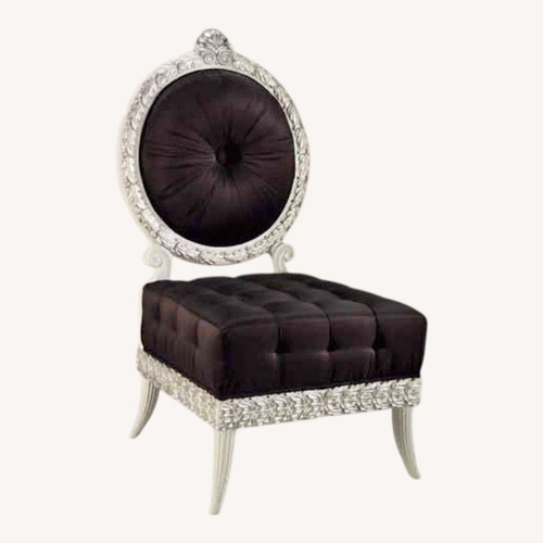 Used Black Wood Accent Chair for sale on AptDeco