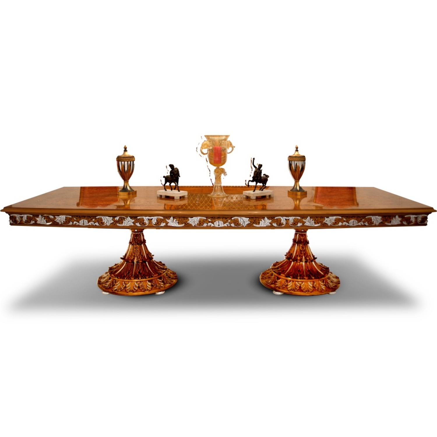 Francesco Molon Dark Brown Wood Dining Table - image-4
