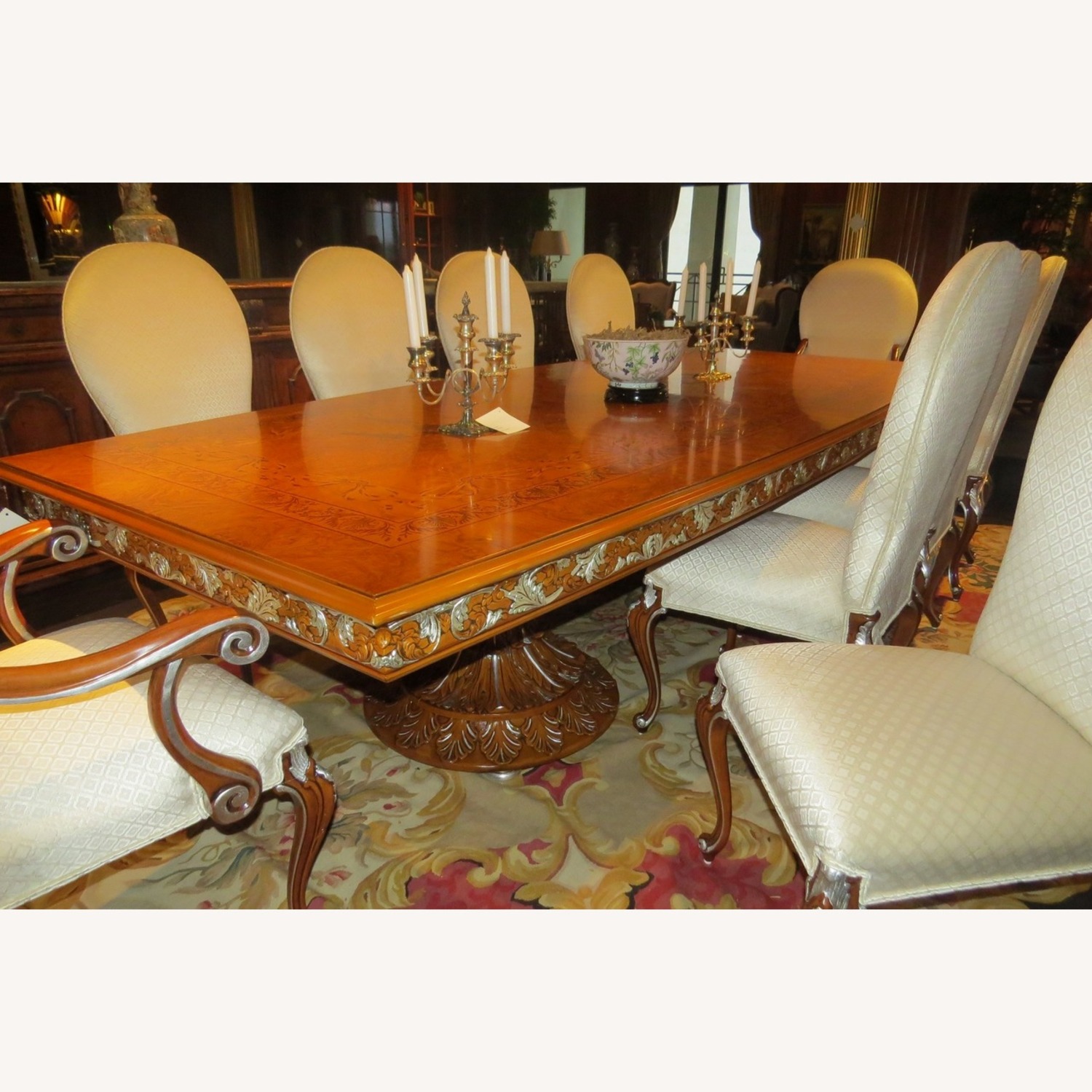 Francesco Molon Dark Brown Wood Dining Table - image-3