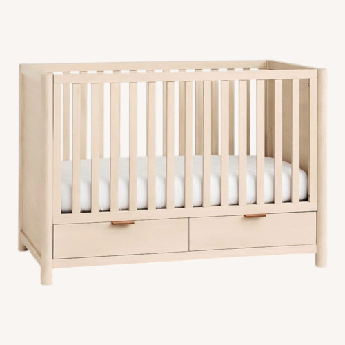 Used Pottery Barn Kids Coronado Light Brown Wood Crib for sale on AptDeco