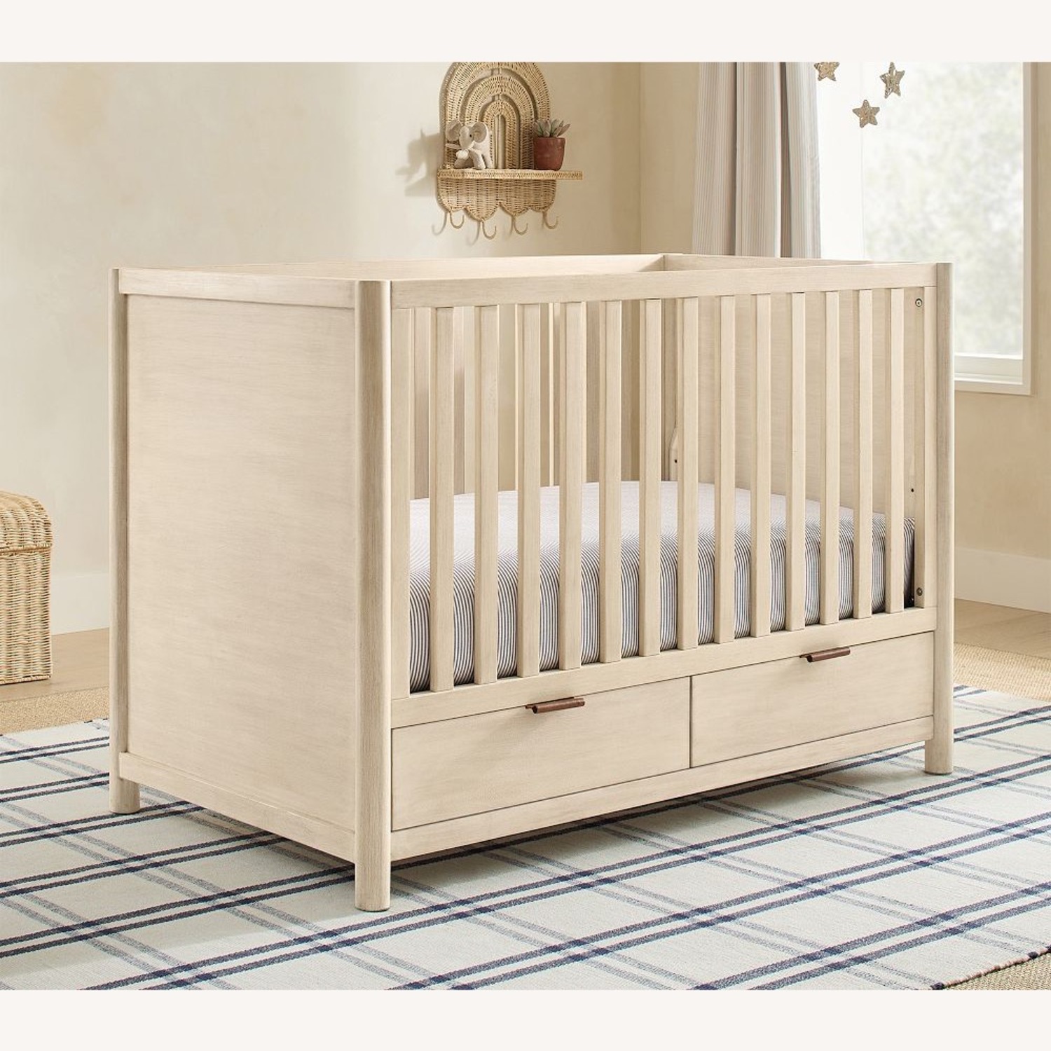 Pottery Barn Kids Coronado Light Brown Wood Crib - image-2