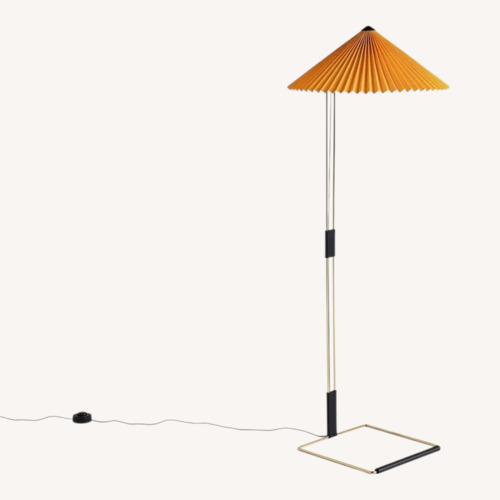 Used Hay Matin Gold Metal Floor Lamp for sale on AptDeco