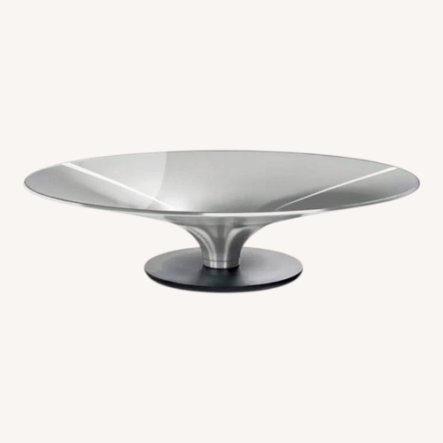 Used Roche Bobois OVNI Silver Table  for sale on AptDeco