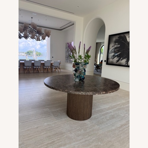 Used Restoration Hardware Mulholland Dark Brown Dining Table for sale on AptDeco