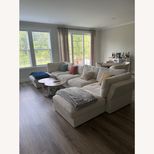 Used Wayfair Natural Fabric 3+ Piece Sectional for sale on AptDeco