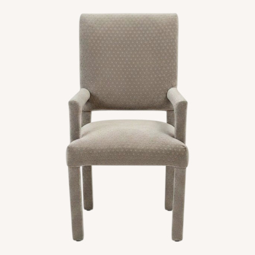 Used Vintage/Antique Light Gray Fabric Dining Chairs for sale on AptDeco