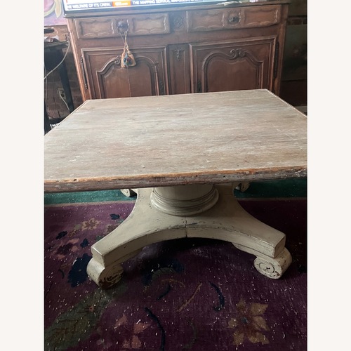 Used Vintage Offwhite Washed Coffee Table for sale on AptDeco