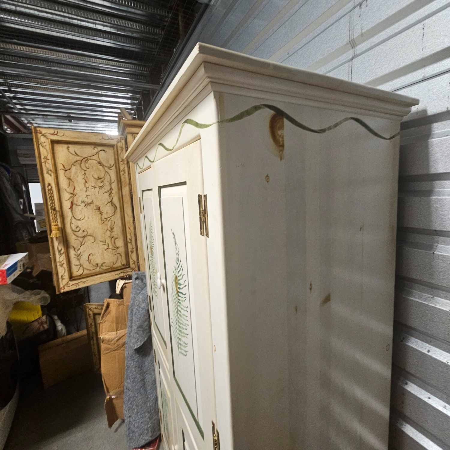 Vintage/Antique Finds Wood Armoire - image-4